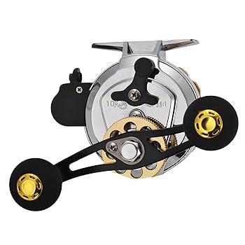 筏 カセ リール左巻き ドラグ付き チョイ出し付き ゴールド マグネットブレーキ 筏 カセ リール右巻き ドラグ付き チョイ出し付き ゴールド